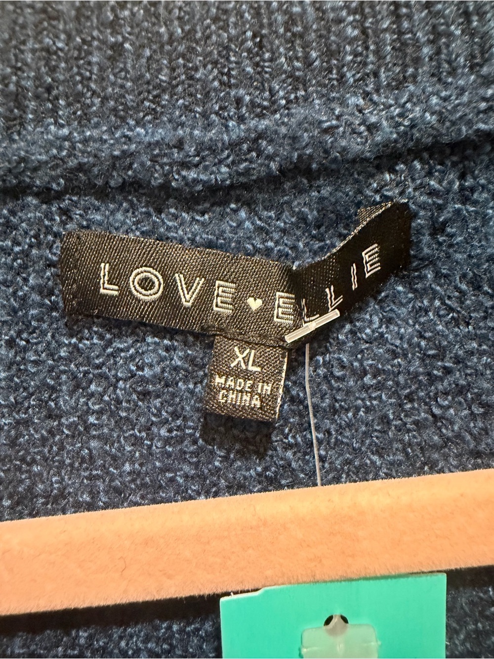 Love Ellie Belmira Half Zip Sweater Navy XL NWT - Picture 6 of 9